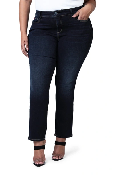 Slink Jeans High Waist Straight Leg Jeans In Gaby