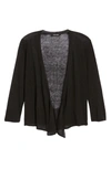 Nic And Zoe Convertible Cardigan In Black Onyx
