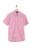 Burnside Regular Fit Patch Pocket Shirt In Red