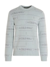 A-cold-wall* Chain Jacquard Knit Sweater In Azzurro