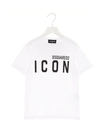 Dsquared2 Teen Logo-print Cotton T-shirt In White