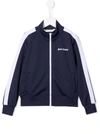 Palm Angels Logo-print Tracksuit Jacket In 蓝色