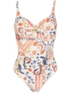 LYGIA & NANNY ROBERTA GRAPHIC-PRINT SWIMSUIT