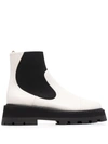 Jimmy Choo Clayton White Leather Boots