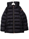Save The Duck Gracie Hooded Padded Jacket In 黑色