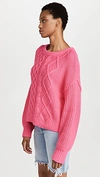 FREE PEOPLE DREAM CABLE CREW,FREEP45507