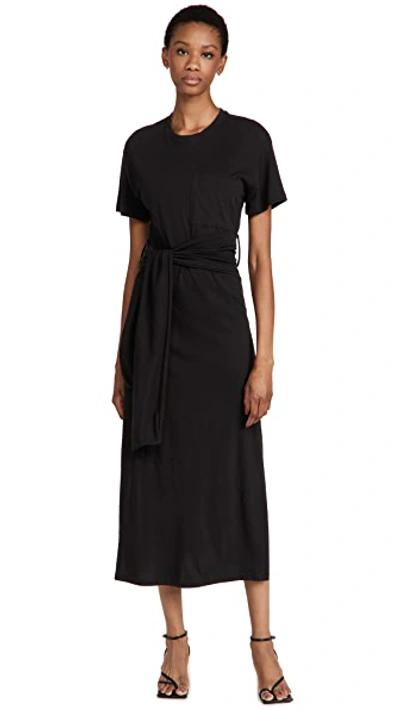 Jonathan Simkhai Standard Sara Cotton Jersey T-shirt Dress In Black