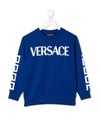 VERSACE LOGO印花圆领卫衣,17060528