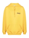 Balenciaga Woman Yellow Political Campaign Medium Fit Hoodie In Yellow