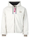 ACNE STUDIOS ZIPPED FACE LOGO JACKET OAT BEIGE,9BD2A727-B8F0-41D1-3442-3F12F4D50FFF