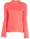 FORTE FORTE MOCK-NECK JUMPER,DCDD9548-9EB7-84FA-E446-CA6935523595