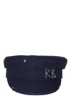 Ruslan Baginskiy Logo-embroidered Baker-boy Cap In Blue