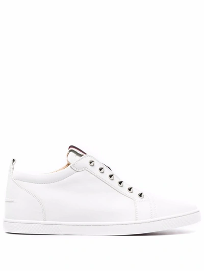 Christian Louboutin Studded Slip-on Sneakers In White