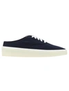 Fear Of God Backless Canvas Sneakers In Blue