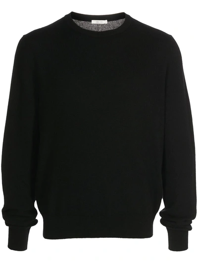 The Row Crew Neck Cashmere Sweater In Black