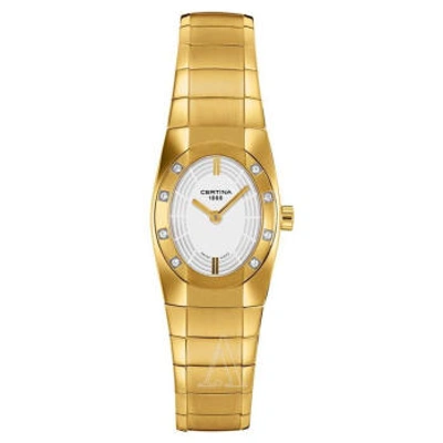 Certina Ds Spel Mini Lady Quartz White Dial Watch C32271545111 In Gold / Gold Tone / White / Yellow