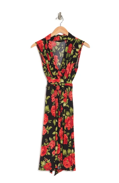 Love By Design Prescott Sleeveless Wrap Dress In Carnation