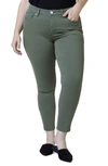 Slink Jeans Denim Leggings In Pine
