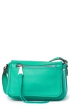 Aimee Kestenberg Sorrento Leather Crossbody Bag In Earth Green