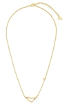 Sterling Forever 14k Gold Plated Station Constellation Pendant Necklace
