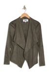 Bb Dakota By Steve Madden Wade Faux Suede Jacket In Surplus Green