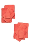 Nordstrom Rack Essential 10-piece Towel Set In Coral Ocean