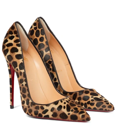 Christian Louboutin So Kate 120 Leopard-print Calf Hair Pumps In Multi Black