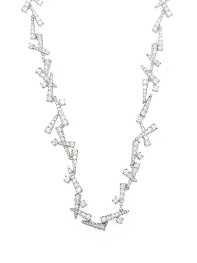 Apm Monaco Festival Adjustable Necklace In Silver