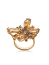 Dolce & Gabbana Spring Ring In Yellow 18kt Gold With Citrine Butterfly In Gold