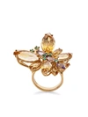 DOLCE & GABBANA 18KT YELLOW GOLD SPRING GEMSTONE RING