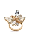 Dolce & Gabbana Spring Ring In Yellow 18kt Gold With Aquamarine Butterfly In Gold
