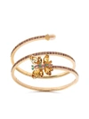 DOLCE & GABBANA SPRING 18KT YELLOW GOLD MULTI-STONE CUFF