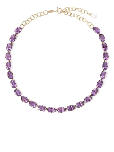 Dolce & Gabbana Anna Necklace In Yellow 18kt Gold With Amethysts