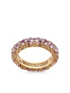 DOLCE & GABBANA 18KT YELLOW GOLD HERITAGE SAPPHIRE BAND RING