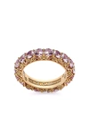 Dolce & Gabbana 18kt Yellow Gold Heritage Sapphire Band Ring In Gold