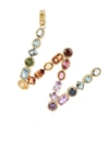 Dolce & Gabbana Charm W Lettering 18-carat Yellow Gold And Multicolored Gems In Gold