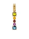 DOLCE & GABBANA RAINBOW ALPHABET 18KT YELLOW GOLD MULTI-STONE PENDANT