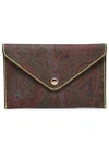 ETRO ETRO PAISLEY PATTERNED ENVELOPE CLUTCH BAG