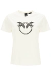PINKO QUENTIN T-SHIRT LOVE BIRDS EMBROIDERY