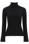 LOULOU STUDIO RIBBED WOOL AND CACHEMIRE SWEATER