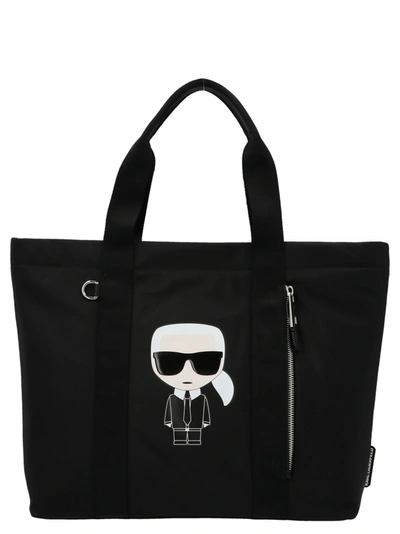 Karl Lagerfeld Shopping Bags In Black