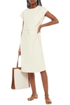 MARNI BELTED LEATHER MIDI DRESS,3074457345626951682