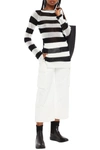 Marni Rip-detail Striped Jumper In White