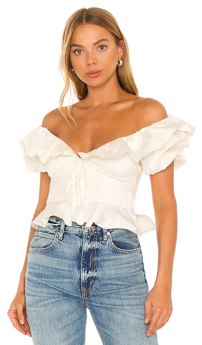 Lovers & Friends Villa Top In Ivory