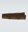 SAINT LAURENT 豹纹填充围巾,P00579436