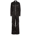 Bottega Veneta Zip-detail Long-sleeve Jumpsuit In Brown