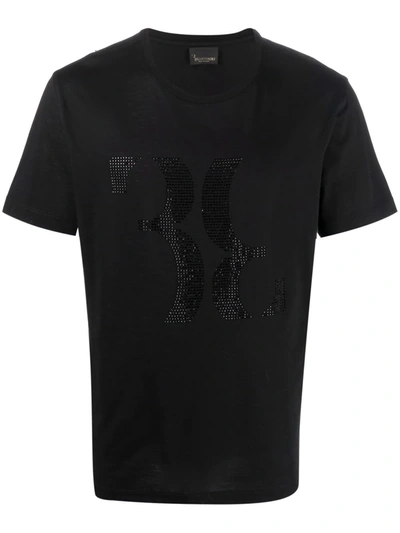 Billionaire Double B Crystal-embellished T-shirt In Black