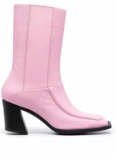 Camperlab Karole Calf-length Boots In Pink