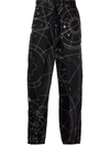MARCELO BURLON COUNTY OF MILAN ALL OVER ASTRAL PLEATED CHINOS