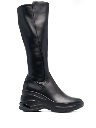 Liu •jo Karlie Chunky Sole Boots In 黑色